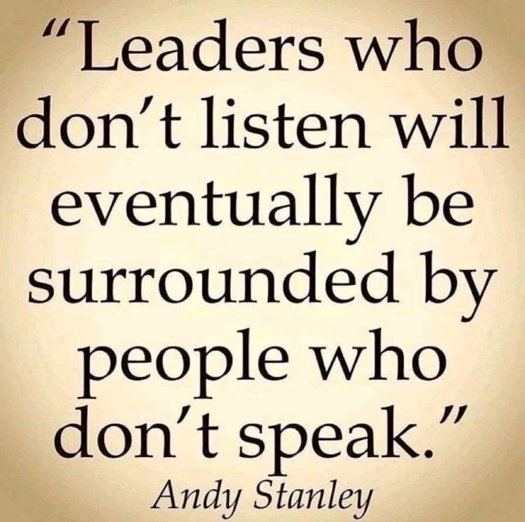 We must give all people a voice and we must truly listen to them. 🙌