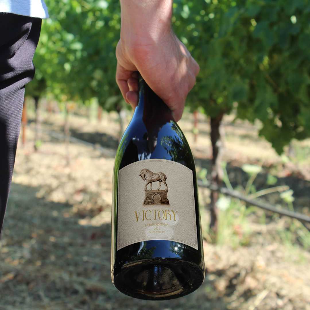 We are thrilled to introduce you to Victory, our new 2021 Chardonnay from Napa Valley! Balancing the fullness of fruit with the dance of elegance, this 2021 Chardonnay Napa Valley exhibits a purity of fruit with melon and poached pear.