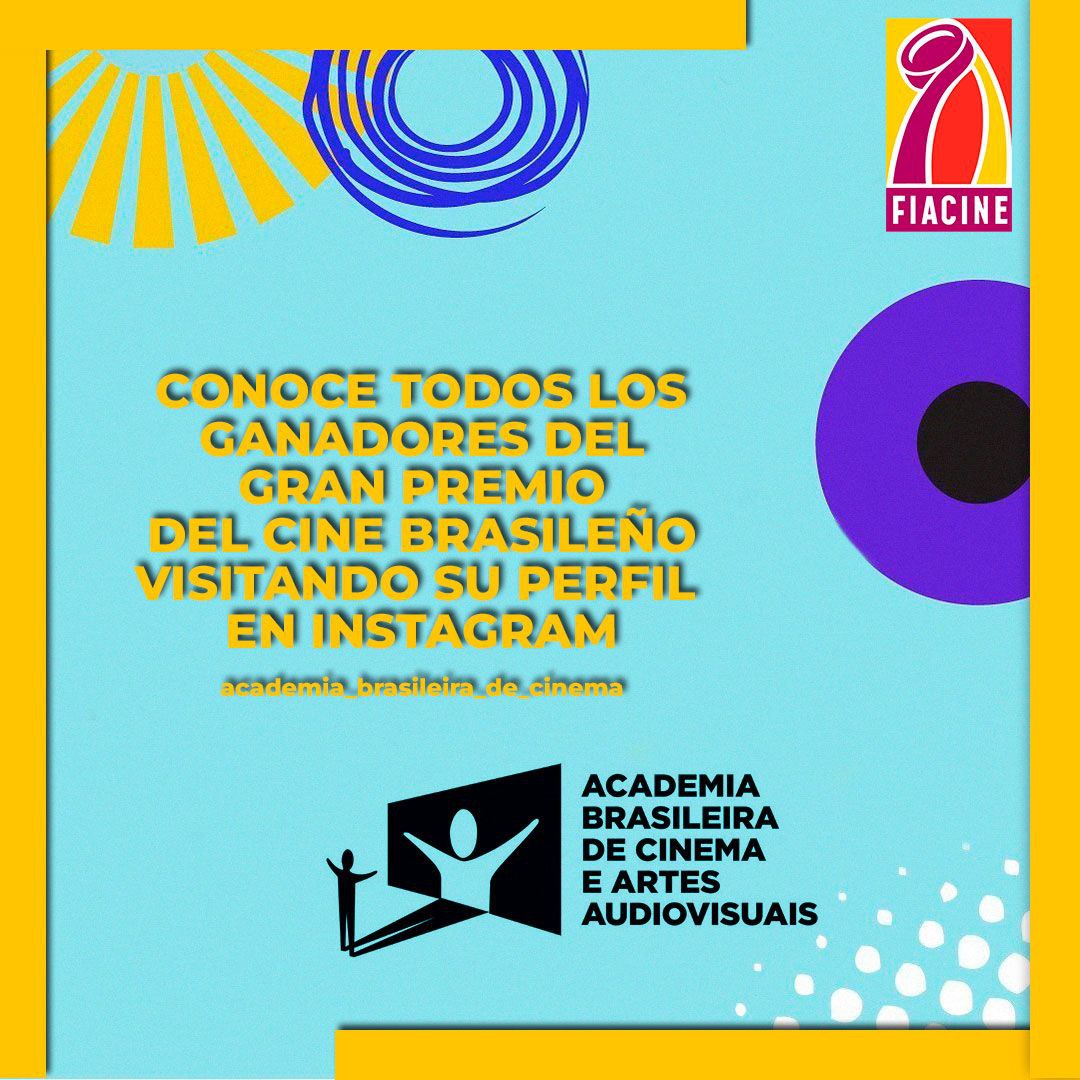 Parabenizamos a Academia Brasileira de Cinema🇧🇷 pela celebração do Grande Prêmio do Cinema Brasileiro🏆 em sua 22ª Edição,  em especial a Academia Argentina de Cinema🇦🇷, por ser a vencedora na categoria Melhor Ibero-Americana Filme 🎬. 
#FIACINE #cineiberoamericano