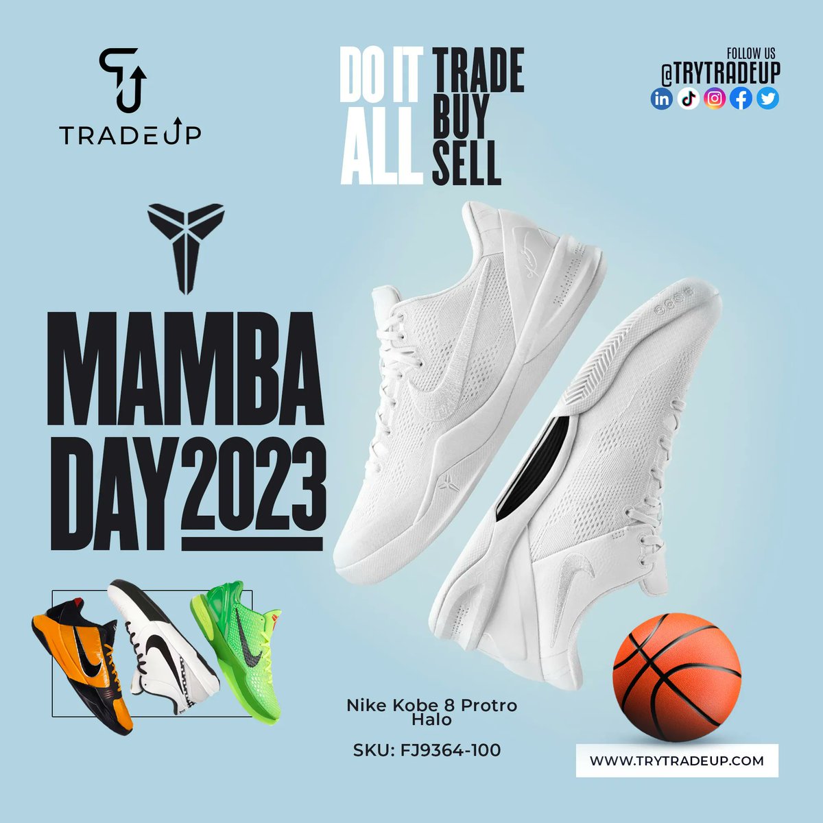 HelloTryTradeUp's tweet photo. Happy 8.24  🖤🐍😇👼🏾 Mamba Mentality forever
#TradeUP #TryTradeUp #KicksasCurrency #TradewithTradeUp #sneakers #Streetwear #trading #MambaDay #KobeDay #8.24 #MambaForever #Nike https://t.co/8BUSJgWu8K
