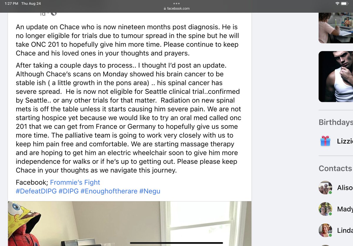 MeetMeAtCalvary's tweet photo. Please pray for Chace our newest DIPG child that has been battling DIPG for 19 months. The cancer has increased a little in his pons but more significantly in his spine. He will enter Hospice as he is no longer eligible for  clinical trials. Pray for Chace and his family as they do everything possible to make him pain free and comfortable. In Jesus name, we pray, Amen ✝️❤️🙏❤️✝️