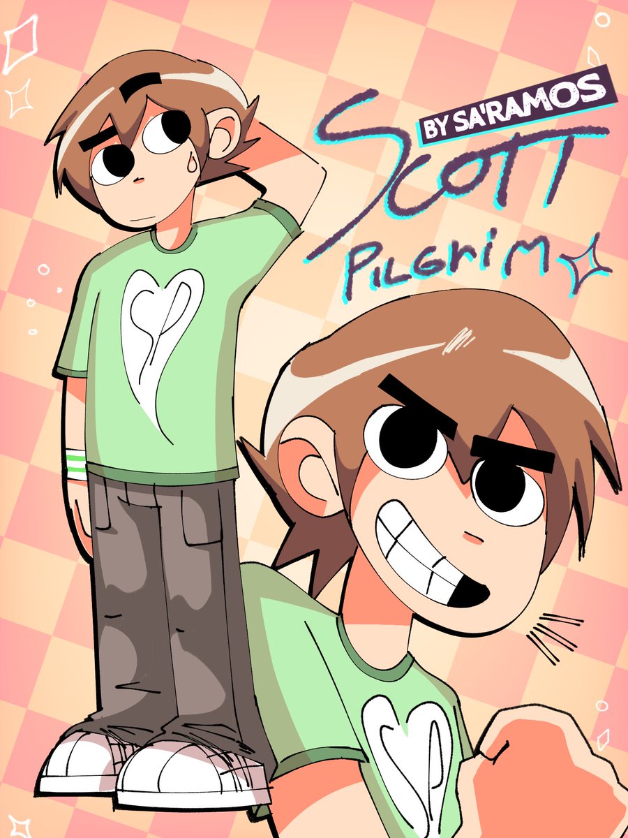 SaaSTabuano's tweet photo. #scottpilgrim vs the world

can't wait for the anime  :)

-made in ibispaint https://t.co/1oVQKWqWRj