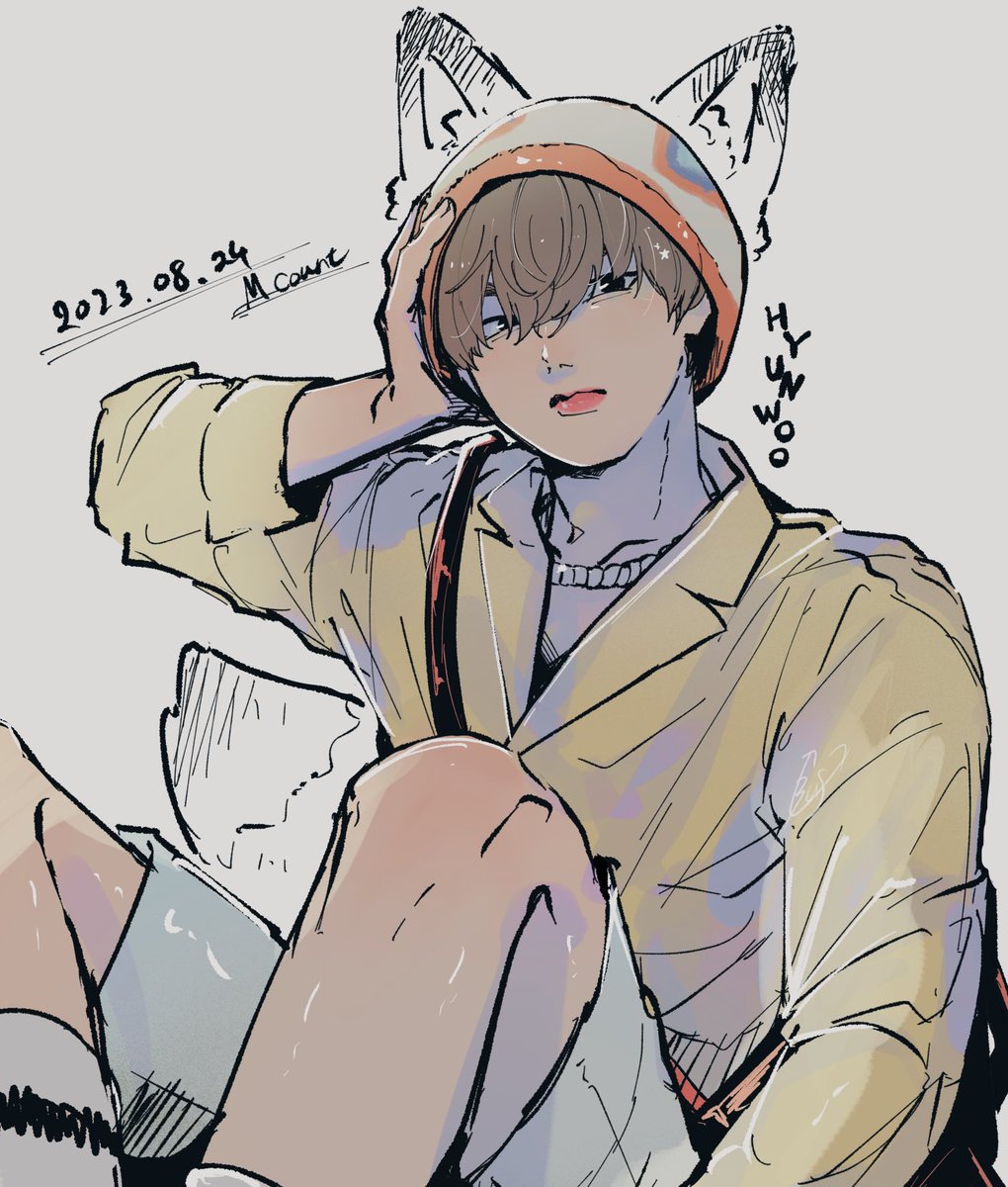 혀누짱🎒🐾 #xikersfanart #HYUNWOO #현우