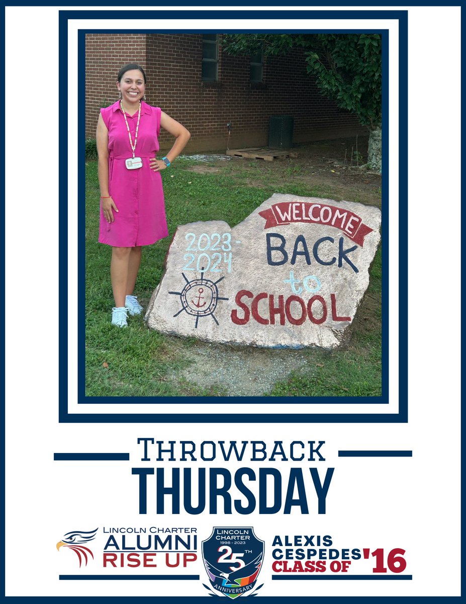 Alexis Cespedes is a 2016 graduate of Lincoln Charter.  She continued her education at WCU, earning two bachelor's degrees in Communications Science &amp; Disorders and Spanish.  

Read more about what Alexis is up to at lincolncharter.org/news/what_s_ne…

#riseupalumni #LCSresponsibility