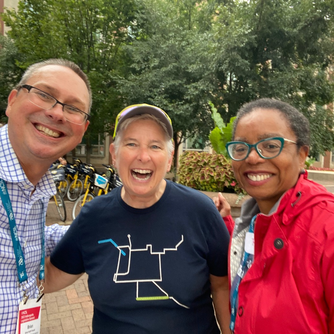 railstotrails's tweet photo. Recently, #TeamRTC attended the #NCSLSummit hosted by @ncslorg in Indianapolis!

The summit brought together public policy experts to exchange ideas, including how transformative trails can be for communities &amp; the economy, and take tours along the @INCulturalTrail. https://t.co/LFGIskim1i