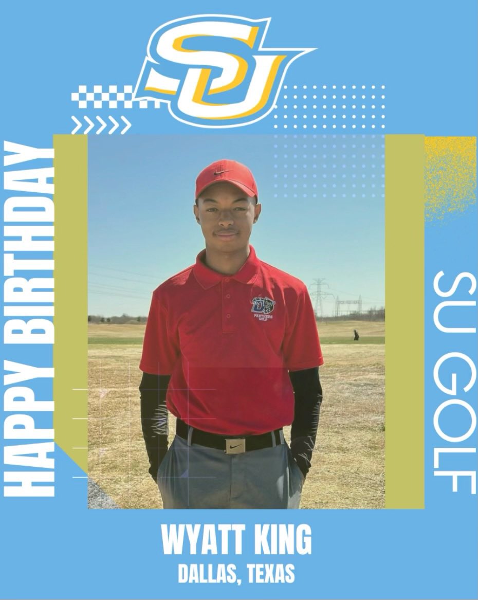 SouthernU_Golf's tweet photo. We want to give a Happy Birthday shoutout to Wyatt King.

#GoJags https://t.co/eOYINVINxF