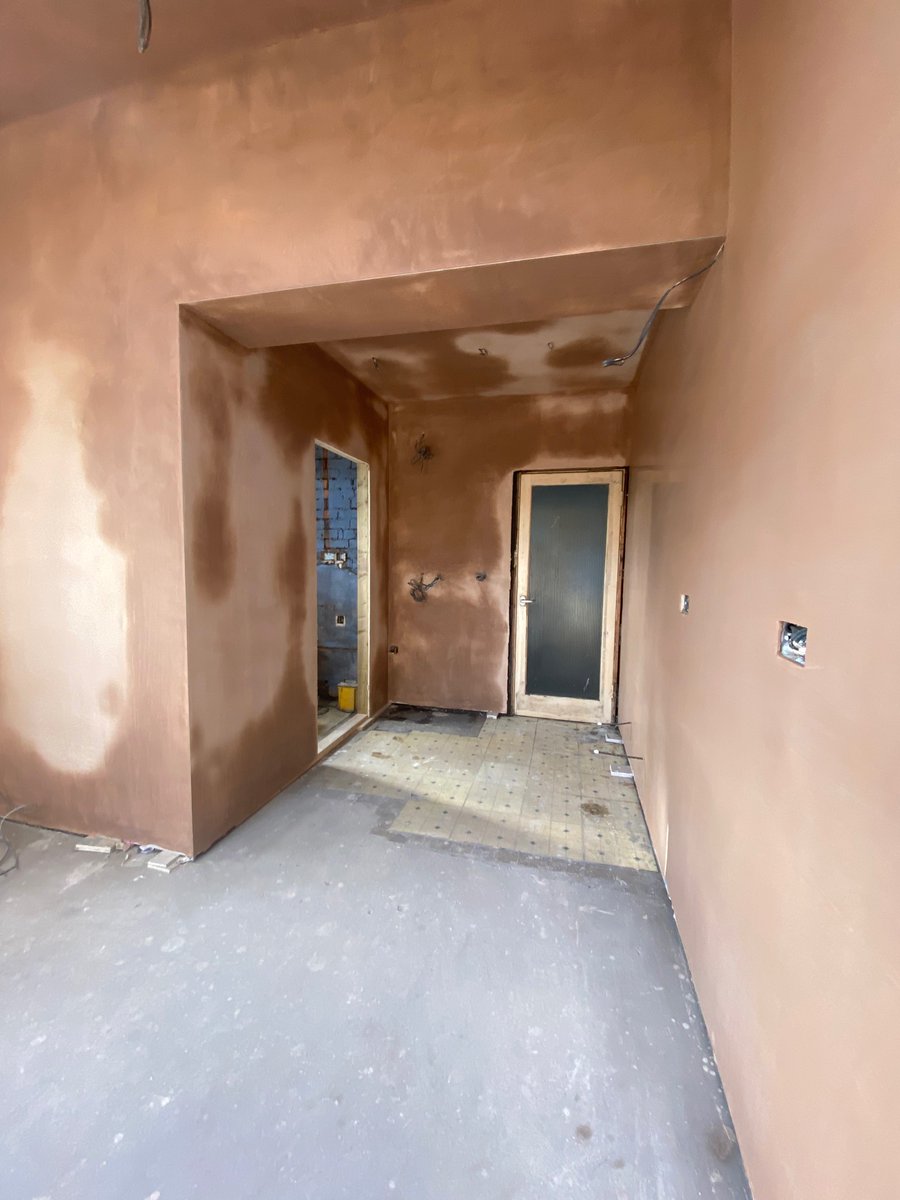 Busy 2 days skimming extension for gentles construction #cardiff