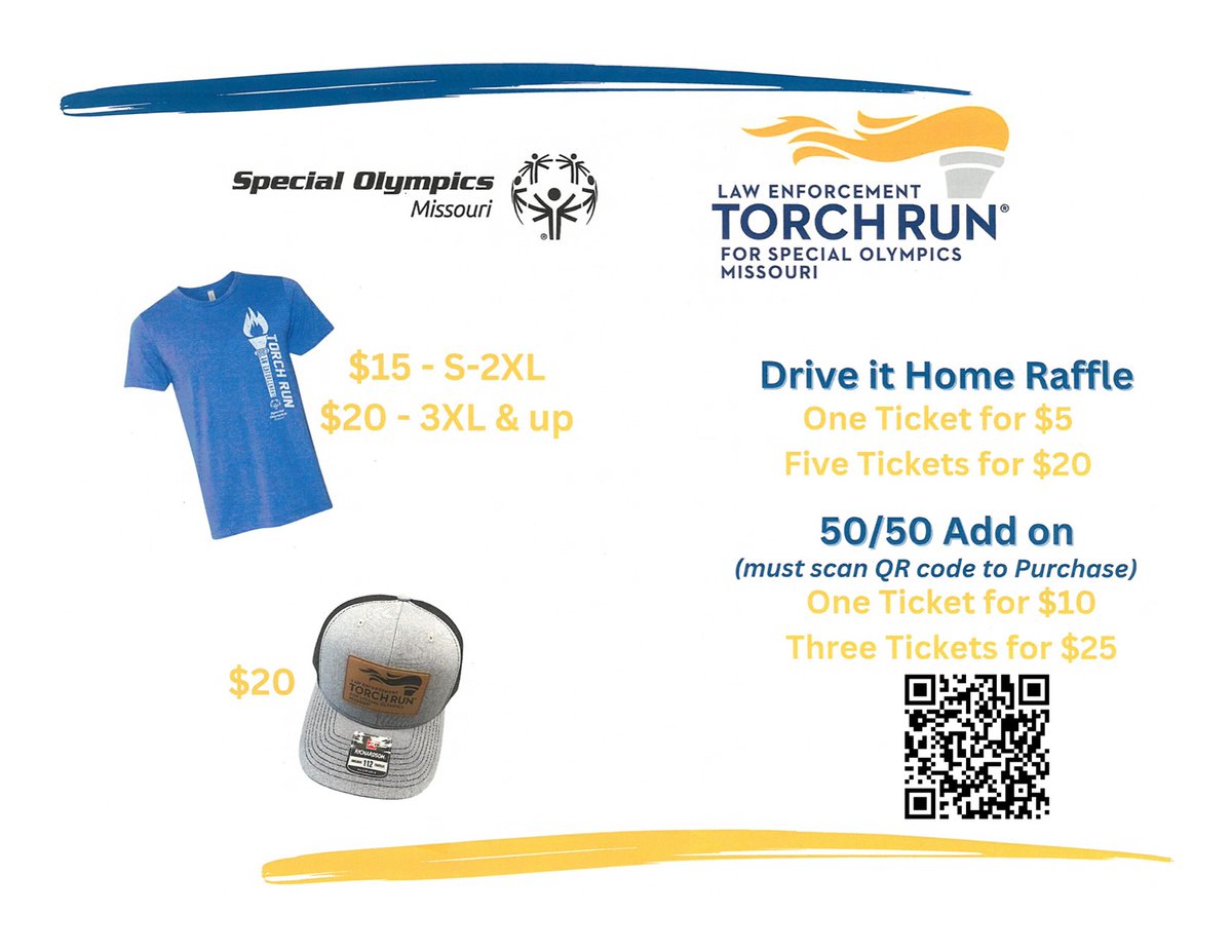 It's time for our annual Torch Run Special Olympics T Shirt sales. If you are interested in purchasing a shirt or a hat this year, please come visit with us tomorrow, Friday August 25th (4p-8p) and Sunday August 27th (12p-4p), at our Schnucks location, 141 Hilltown Village.