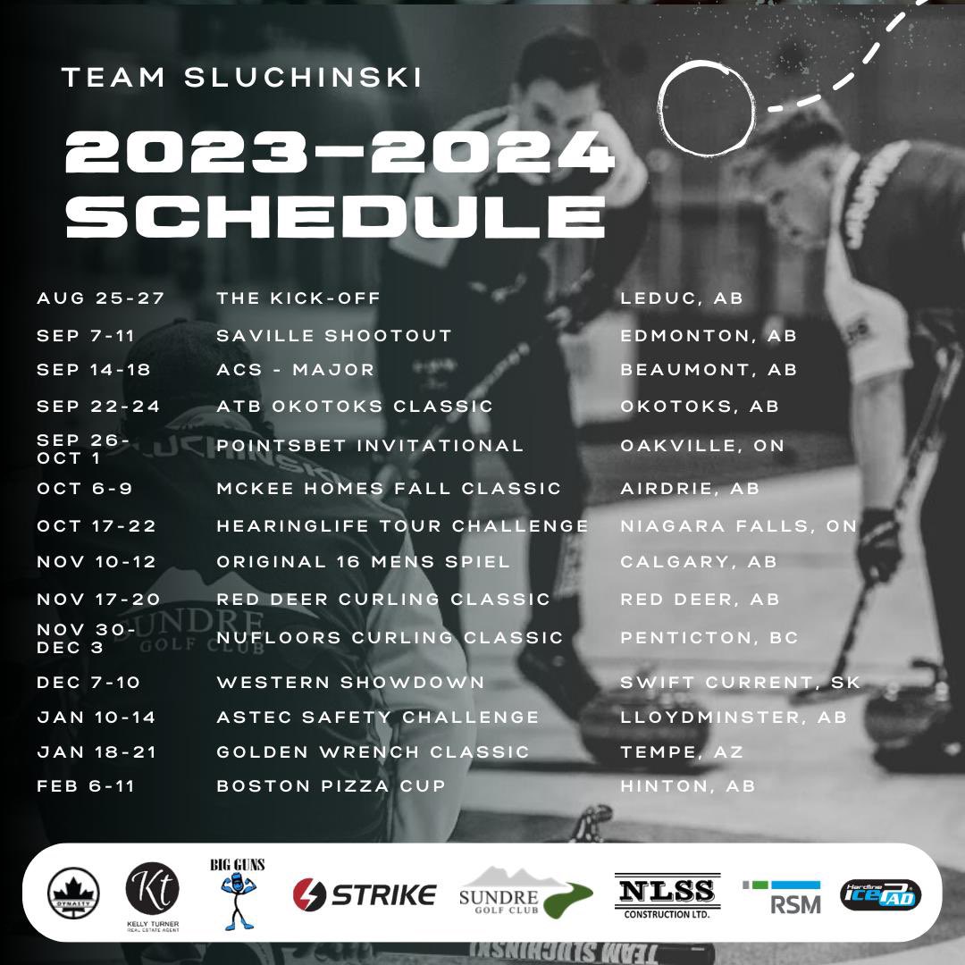 TeamSluchinski's tweet photo. Ready for a busy season on the ice! 🥌

…..

@SundreGolfClub 
@Kelly01790189 
@DynastyCurling 
@HardlineCurling 
@RSM_Canada
Strike Group
Big Guns Industrial Maintenance
NLSS Construction Ltd. https://t.co/fnmnn63WdJ