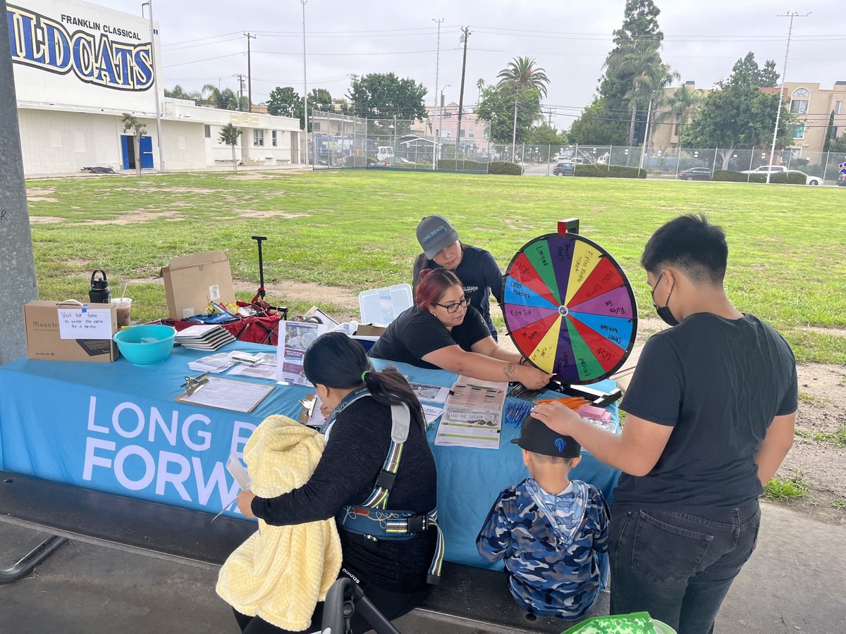 BestStartCLB's tweet photo. The @movelbforward & Best Start Central LB team at Franklin Middle School’s 6th grade orientation, sharing info on events, community supports & how we can help support parents and students this morning. Welcome back Wildcats! @longbeachusd @FCMSwildcats #BSCLB #ProudToBeLBUSD https://t.co/dj9eo7Y2Pz
