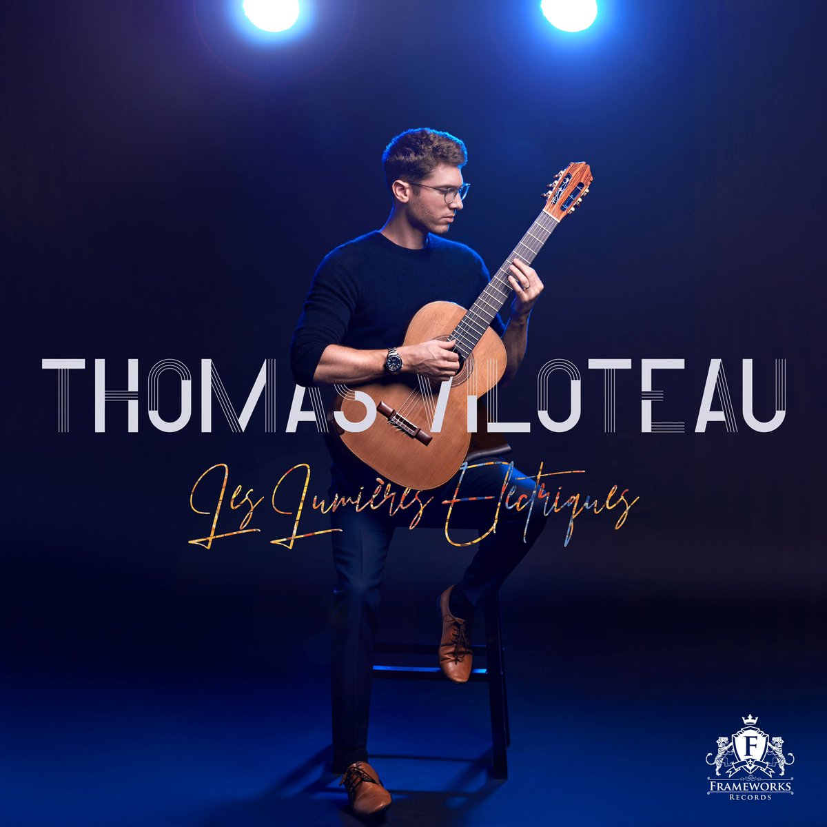 thomasviloteau's tweet photo. Excited to reveal the cover of my new album which will be out soon! Les Lumières Électriques is a very special album for me, and I can’t wait to share it with you all!
@alexandra.viloteau @frameworksrecords #guitar #classicalguitar #newmusic #guitarmusic 📸 @roycoxstudio https://t.co/8ij2za68G3