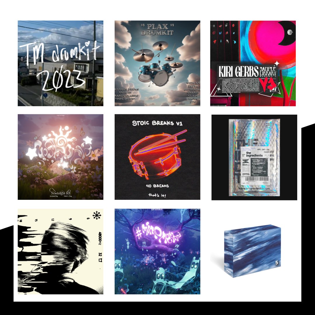 New Drum &amp; Sound Kits For Your Music Production 🥁🎹

<a href="/pokedex/">taylor morgan</a> 
@808dummy1 
<a href="/KiriGerbs/">Kiri Gerbs</a> 
<a href="/faxonly1of1/">FAXONLY</a> 
<a href="/ohmai4x/">Mai</a> 
<a href="/prodsapjer/">sapjer</a> 

Read: trendingraps.com/resources/kits…