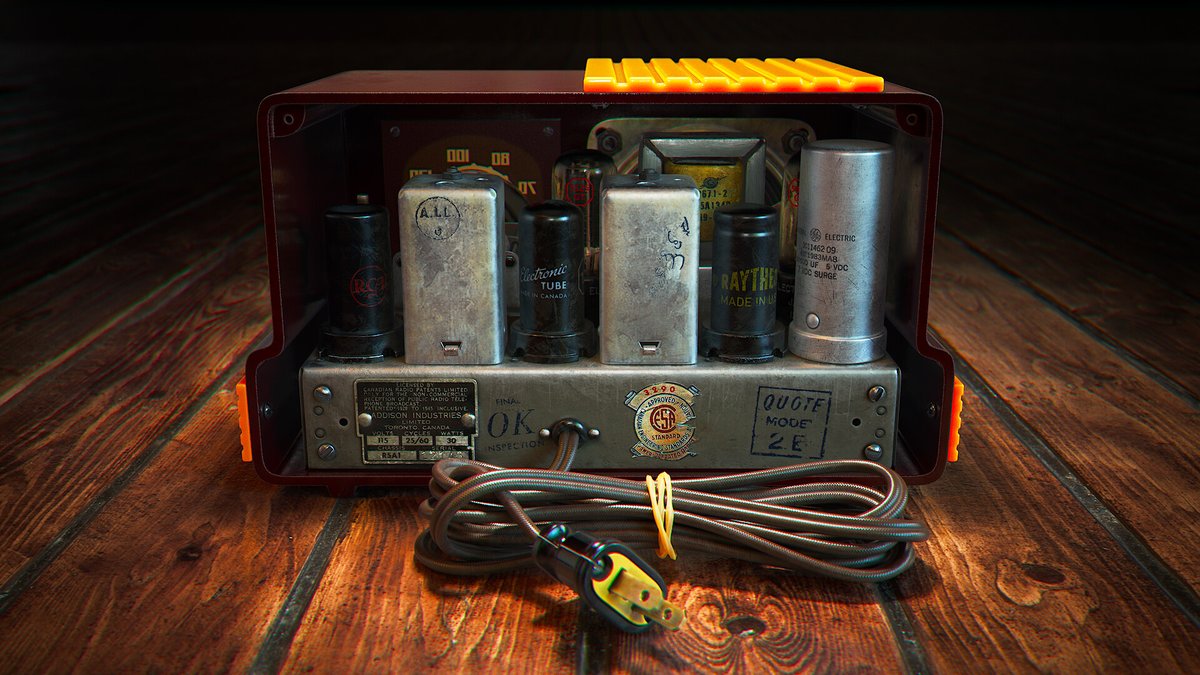 Serge_Step's tweet photo. Warm tube sound, can you hear it? ๐
Addison Waterfall Radio (1940-1947)
@MaxonVFX @Cinema4Dโก๏ธ@RizomUVโก๏ธ#Substance3DPainter โก๏ธ@Redshift3D
#3D #3Dmodeling #UVW #QuadsOnly
https://t.co/uBC3npzCD5 https://t.co/quEzvSTqN7