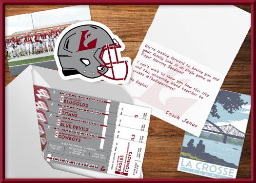 Thank you for the invite <a href="/CoachAUWL/">Michael W. Anderson</a> <a href="/UWLCoachJanus/">Matt Janus</a> and <a href="/UWLEagleFB/">UW-La Crosse Football</a>  for the game day invite, can't wait!