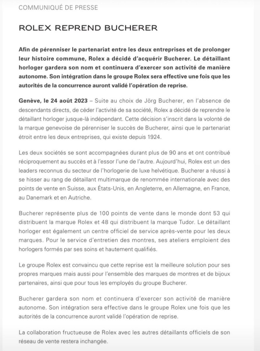 BelleMecanique_'s tweet image. #Rolex reprend Bucherer (!!!) 

✨