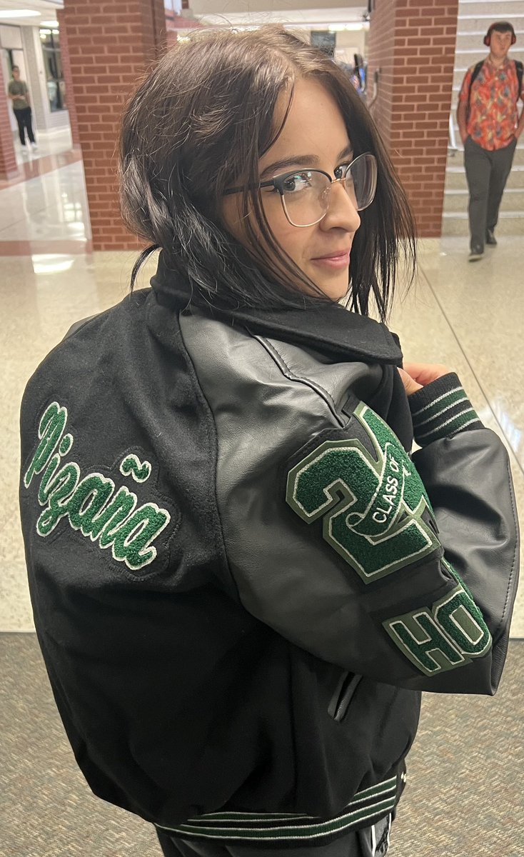 Congratulations to Miss Pizana on receiving the first orchestra letter jacket of the year!