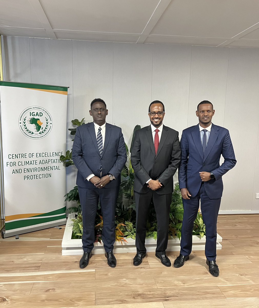 AmbGamal's tweet photo. Glad to have met with Mr. Dorian Kivumbi, Head of Development Cooperation of the EU Delegation in Mogadishu, &amp; his team! Explored options and venues for collaboration to tackle the climate crisis and its impacts. @ICECAEP_IGAD @igadsecretariat 
#IGADClimateAdaptationStrategy https://t.co/mtBDeZo9KL