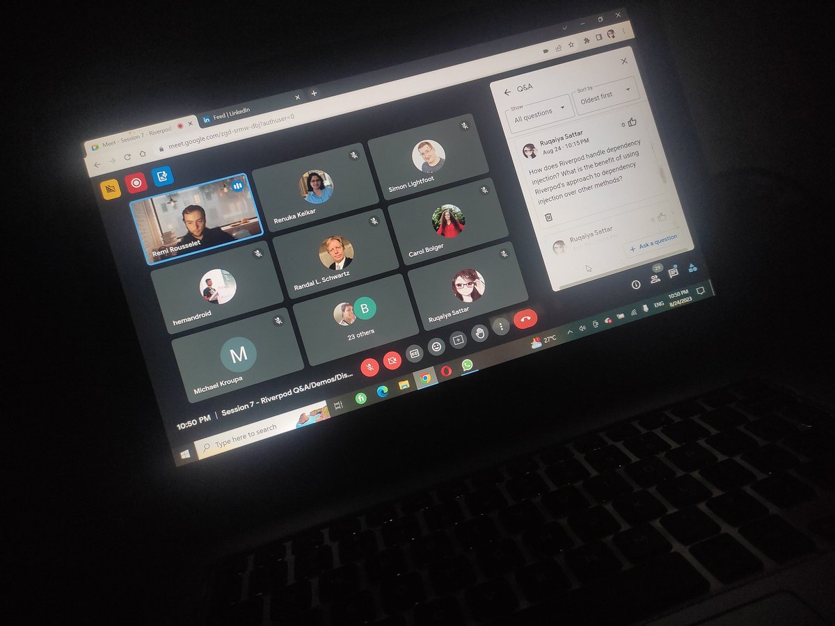 ruqaiyasattar31's tweet image. Another  Session:
Q&A and Discussion session led by 
@remi_rousselet on Riverpod
"Riverpod: Effortless state management for smooth Flutter development"
#flutterdevcamp #gdglondon #flutterdeveloper 
@devangelslondon @sumithpdd @KelkarRenuka 
@Codemagic @invertase