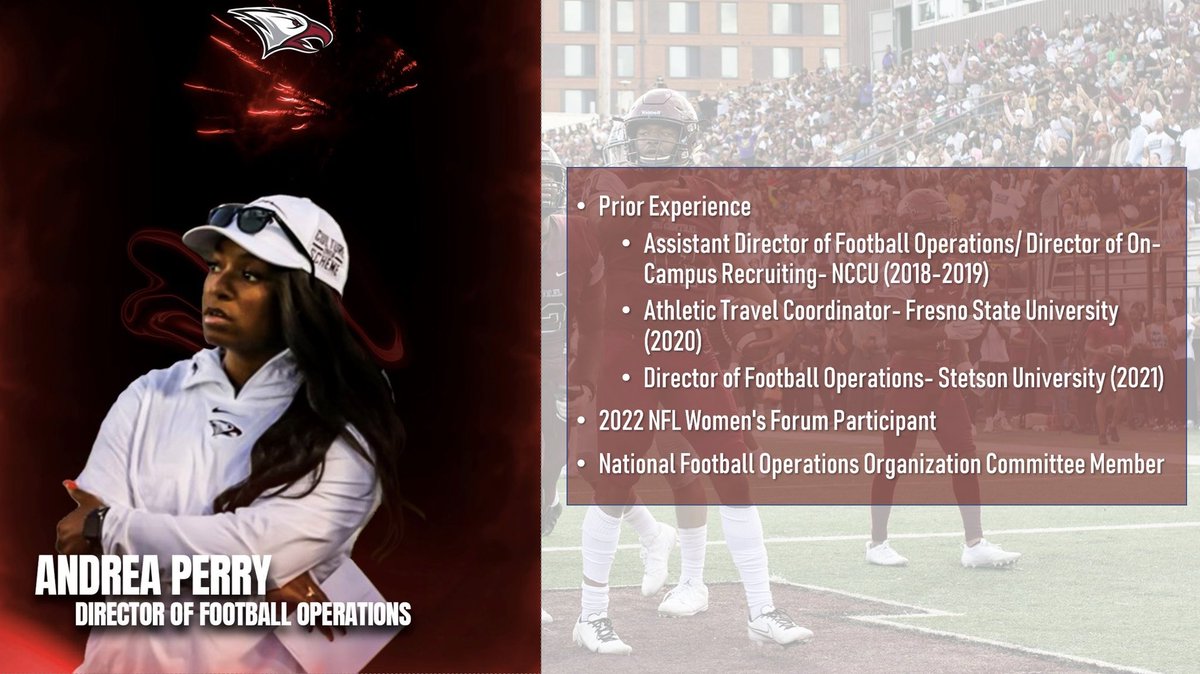 Today we would like to highlight our DFO Andrea Perry. She’s also an NCCU alum.