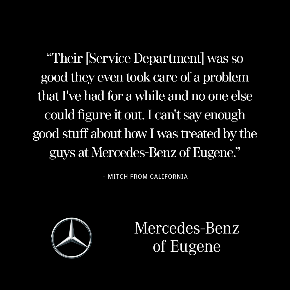 Count on us for top-tier Mercedes-Benz maintenance, service, and repairs. No matter the game, there's only one winning team for a smooth drive: our skilled Mercedes-Benz technicians at Mercedes-Benz of Eugene. 🚗💨 #DrivingExcellence #MercedesService