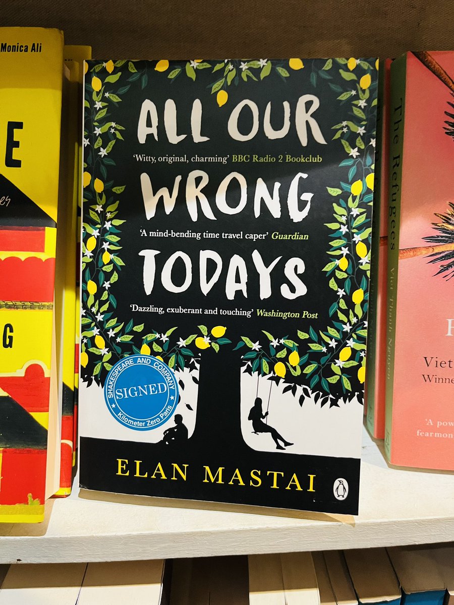 Such a treat to sign copies of All Our Wrong Todays at Shakespeare &amp; Company in Paris.