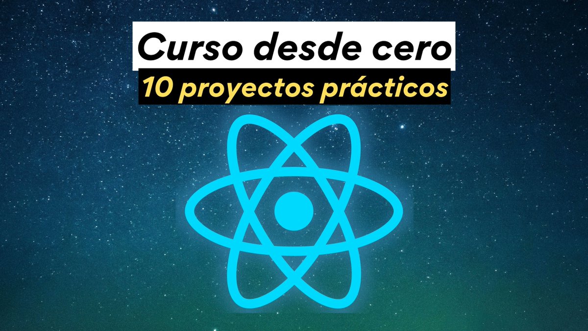 midudev's tweet photo. ¡Aprende React gratis y de forma practica!

✓ +12 horas de contenido
✓ 10 proyectos con JavaScript y TypeScript
✓ 4 pruebas técnicas de Junior a Senior
✓ Redux, Testing, formularios, E2E y más

→ https://t.co/EPxwi1Fphk https://t.co/0BMzfgtLem