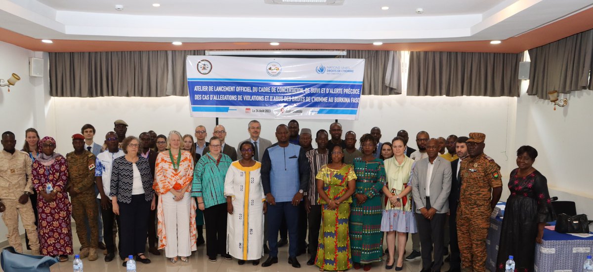 ohchr_burkina's tweet photo. Le lancement officiel 24 Aout 2023 du cadre de concertation et du renforcement de la coopération technique sur la promotion et la protection des droits de l’homme au Burkina Faso organisé par Le HCDH et le ministère de la Justice et des Droits Humains, à l’hôtel SOPATEL SILMANDE. https://t.co/nCWjbypkeG
