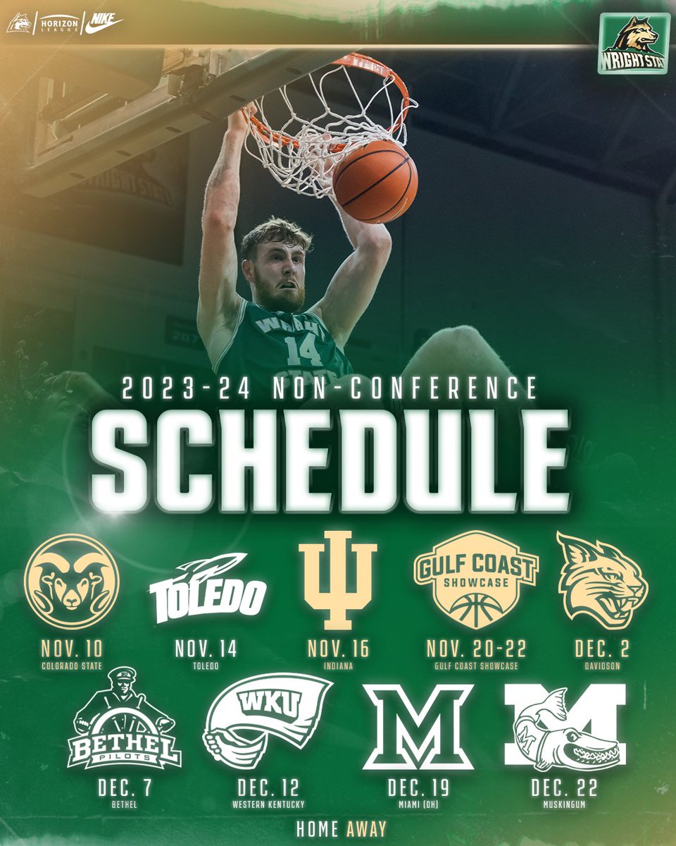 🚨 𝐍𝐎𝐍-𝐂𝐎𝐍𝐅 𝐒𝐂𝐇𝐄𝐃𝐔𝐋𝐄 𝐃𝐑𝐎𝐏 🚨 You've seen the #HLMBB slate, now here's our non-conference schedule for this year! Includes: 5️⃣ home games inside the Nutter Center 4️⃣ first-time opponents 🤝 familiar foes 📝: bit.ly/3qOADYr #RaiderUP | #RaiderFamily