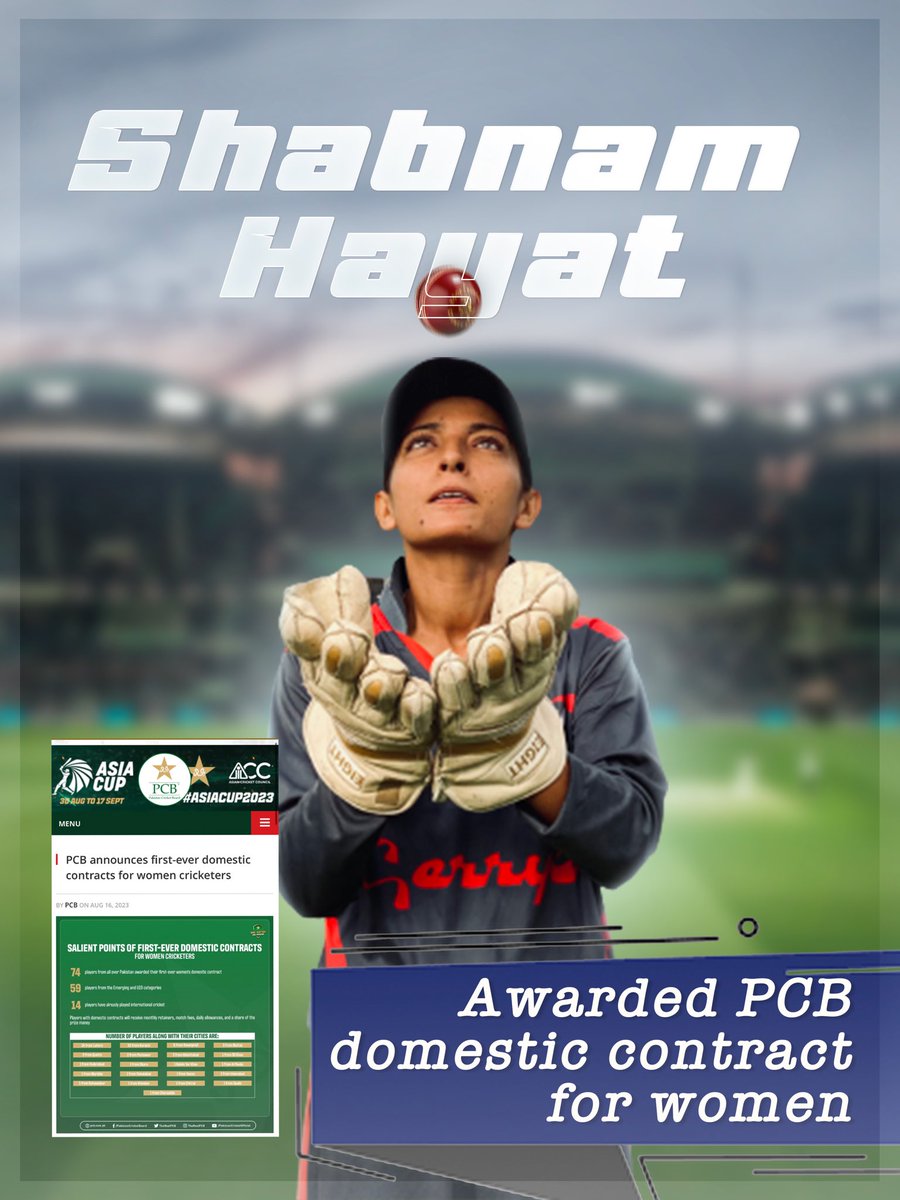 AhsenWM's tweet photo. 2 of my women’s team players got awarded domestic contracts this week. Extremely proud of these girls for breaking barriers &amp; making a career in cricket! Great work team Pro Athletic! #womencricketers #pakistancricket https://t.co/Ykiu0sT0sr
