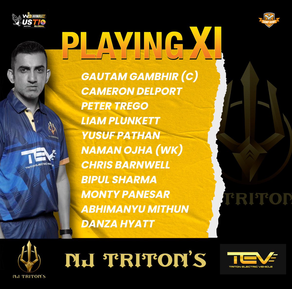 NJTritons's tweet photo. 🪙 TOSS UPDATE
🏏 #NJTritons are bowling first after winning the toss against Morrisville Unity!

#GoTritons #T10League #CricketsFastestFormat https://t.co/L2kfAP9BBE