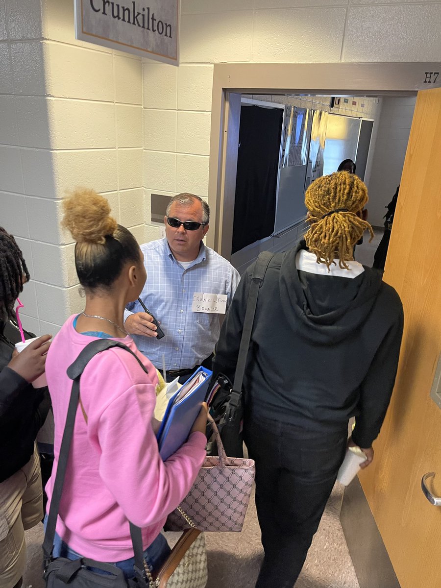 Our AP in his role as “bouncer” in a PBL entry event 😎 I love the creative commitment our teachers have to engage students.