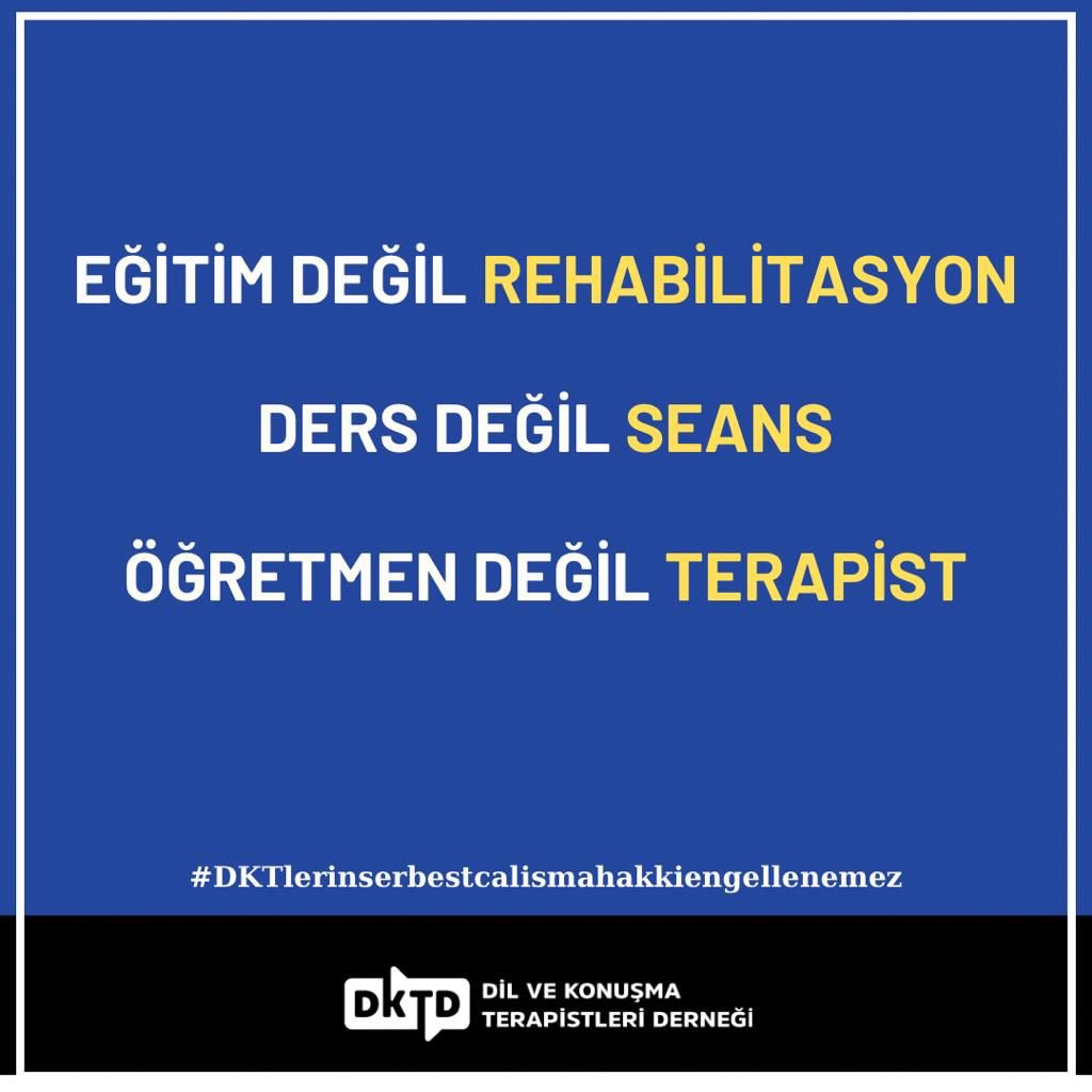 DernekDkt's tweet photo. Dil ve Konuşma Terapistlerinin Serbest Çalışma Hakkı Engellenemez

#DKTlerinserbestcalismahakkiengellenemez

@tcmeb @saglikbakanligi @drfahrettinkoca @saglikhizmetgm @Yusuf__Tekin
@tcbestepe @iletisim @erolozvar @DernekDkt @drtolgatolunay https://t.co/n4J68ZRYoK