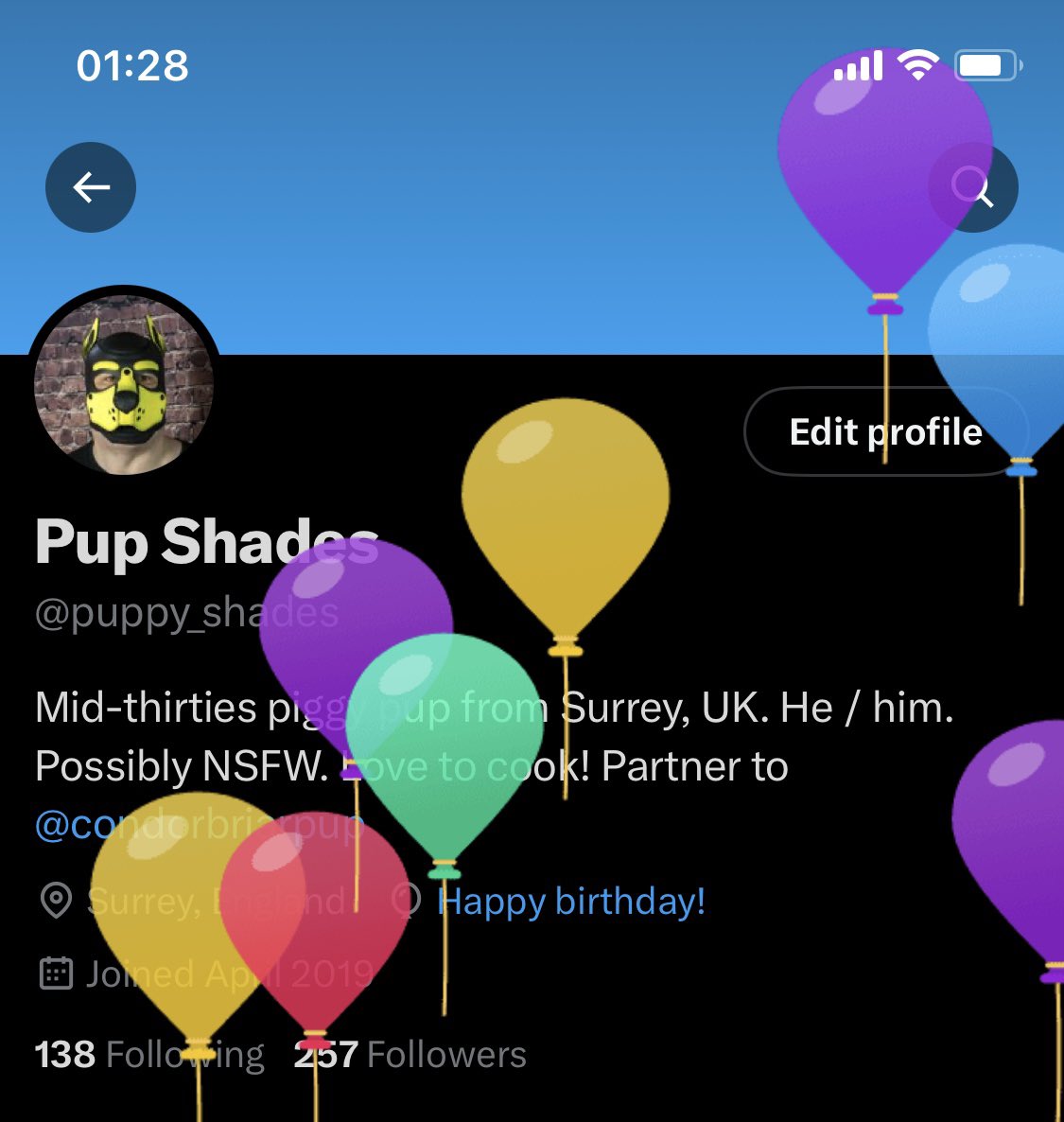 Thankyou everyone for the birthday wishes!