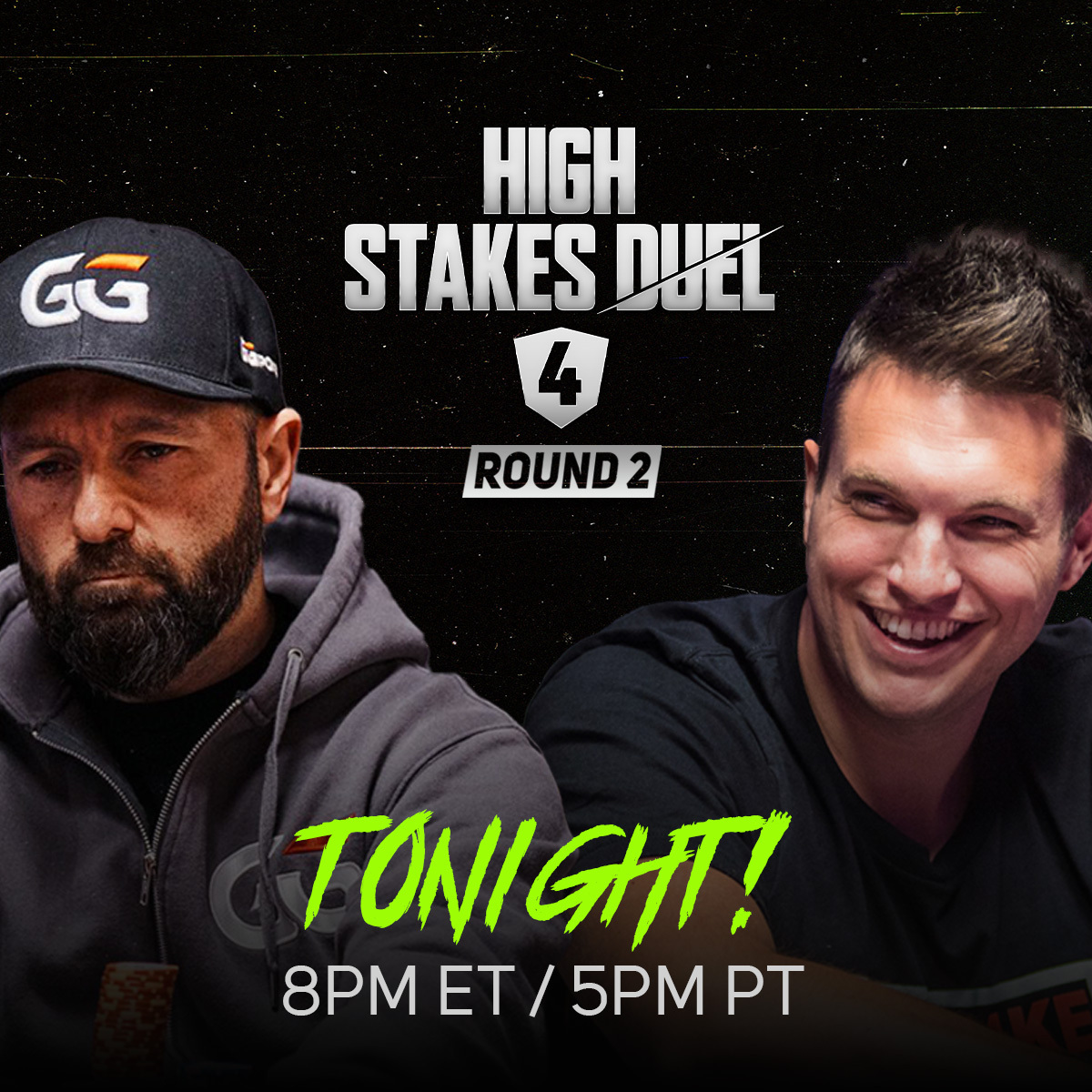 PokerGO's tweet photo. It's going down tonight!

@DougPolkVids vs. @RealKidPoker 

Who will walk away the winner? 

Catch the weigh in at 7:30PM ET / 4:30PM PT and the exciting heads-up match right after! 

📺 - Weigh In: https://t.co/I2RZM5TChO
🥊 - High Stakes Duel 4 Round 2: https://t.co/R2gEb2tXuE https://t.co/pTVZv6D4b9