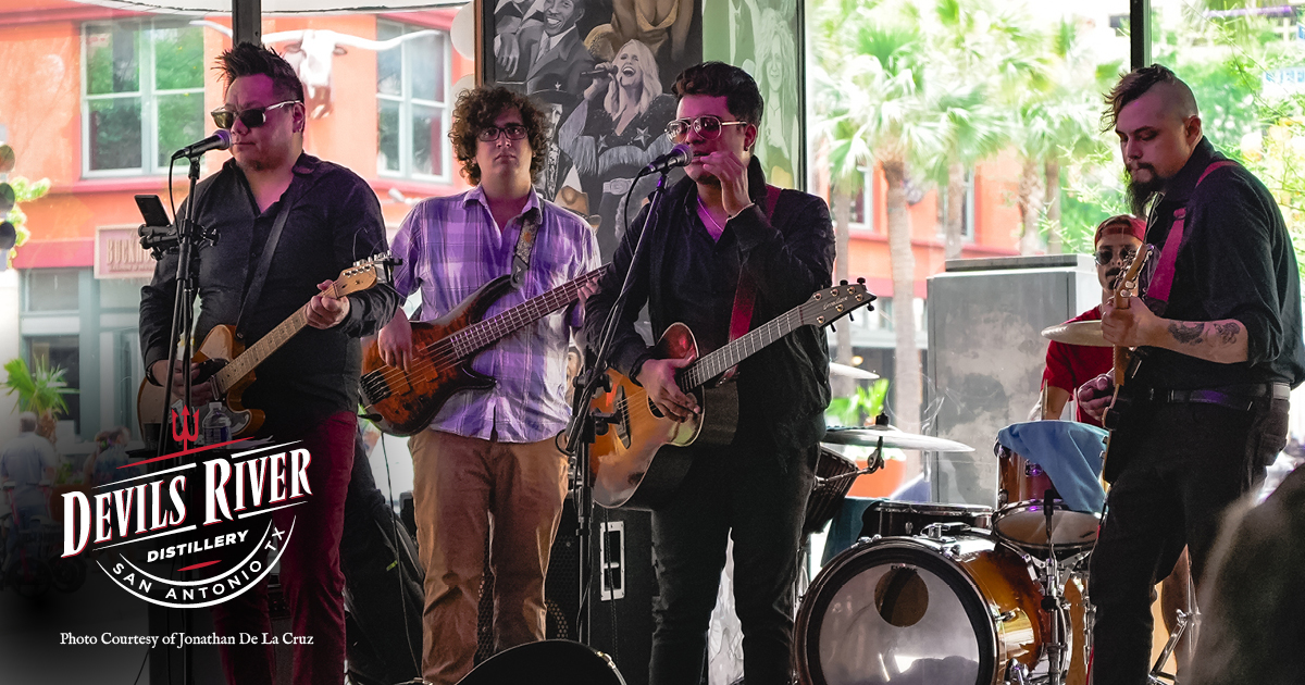 DevilsRWhiskey's tweet photo. Start your weekend early at Devils River Distillery! Enjoy live music on the patio and sinfully smooth drinks. π₯ #SinfullySmooth #HeatServedNeat #DevilsRiverWhiskey https://t.co/nAqEHjR4Al