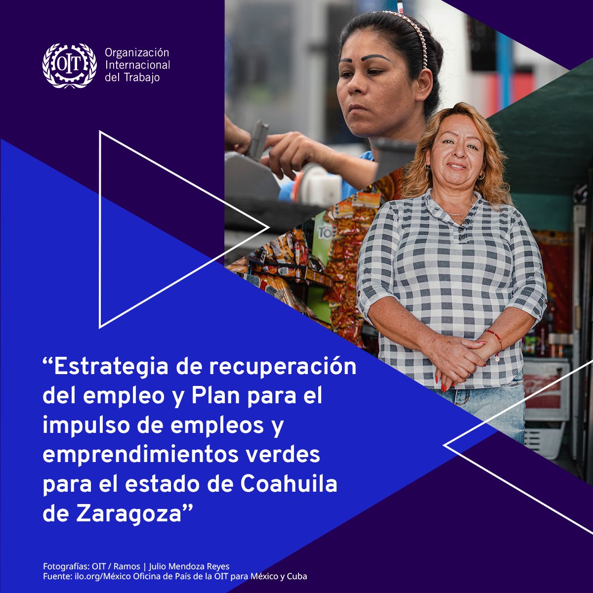 OITMexico's tweet image. El plan para impulsar los empleos y emprendimientos verdes, que incorpora el enfoque de transición justa y la promoción de empleos verdes han sido desarrollados  por el Consejo Tripartito para las Relaciones Laborales del estado de Coahuila de Zaragoza, México.