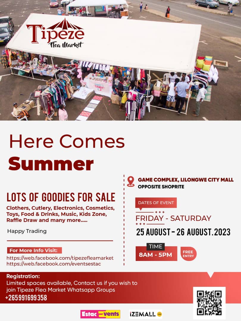 ☀️Here comes summer ☀️ Tipeze Flea Market from tomorrow to Saturday 26 August 2023