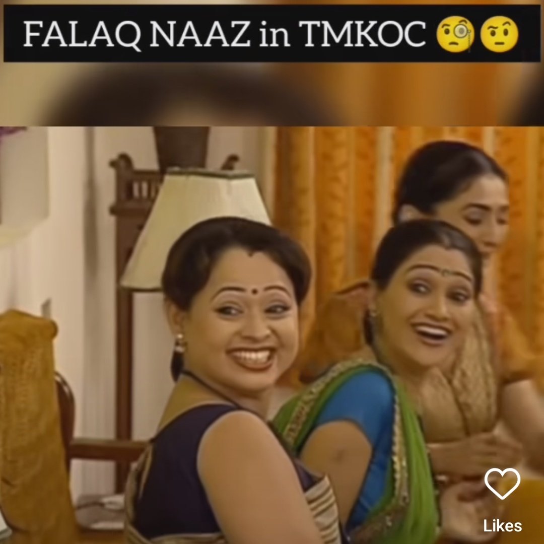 Oh 🫤. I didn't knew Falaknaaz was side actor in Tarak Mehta show.