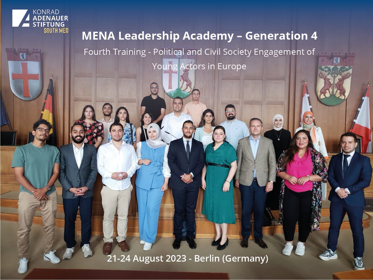 1/ 🇩🇪Final day of #MENALeadershipAcademy 4 in Berlin: Our #MENALA participants explored the depths of German politics, from local practices and youth engagement to the essential role of civil society and Berlin's historical significance.