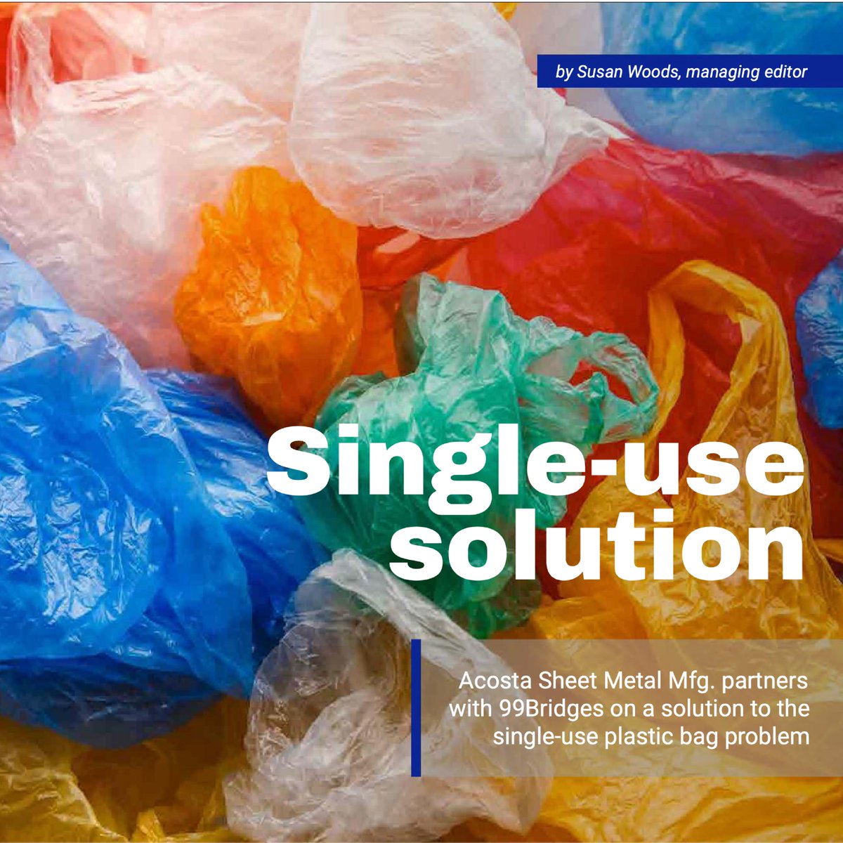 #acostamfg and #99Bridges created a real, tangible solution, powered by #technology, to battle against single-use #plastics. 
🔗 Thanks for the feature #ShopFloorLasersMagazine: hubs.li/Q01_Hr0X0 #plasticban #circulareconomy #sheetmetal #lasercutting #sheetmetalshop