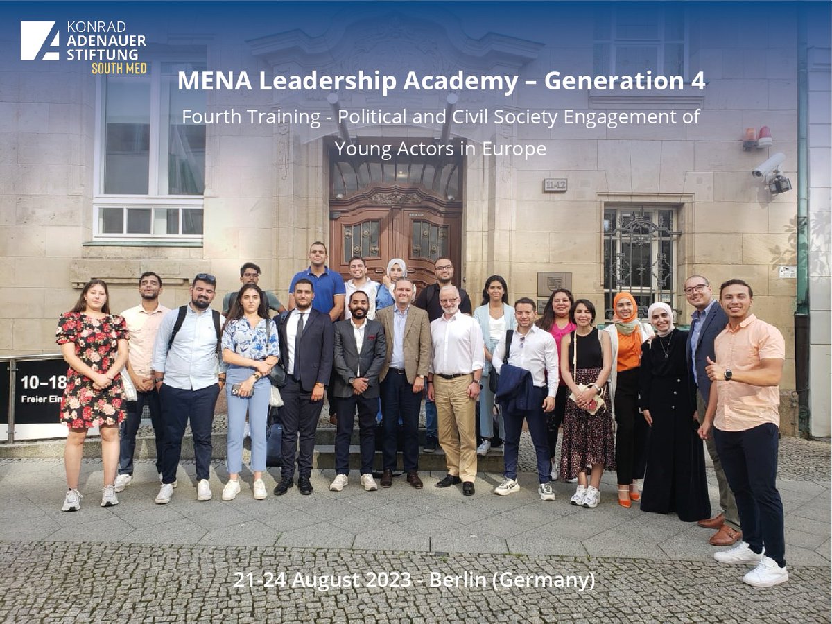 4/ Traversing four cities: #Tunis, #Istanbul, #Rabat, and #Berlin, the journey has been rigorous and enlightening. The commitment and growth exhibited by our participants bode well for the future of leadership in the MENA region. #MENALeadershipAcademy #MENALA #JourneyCompleted