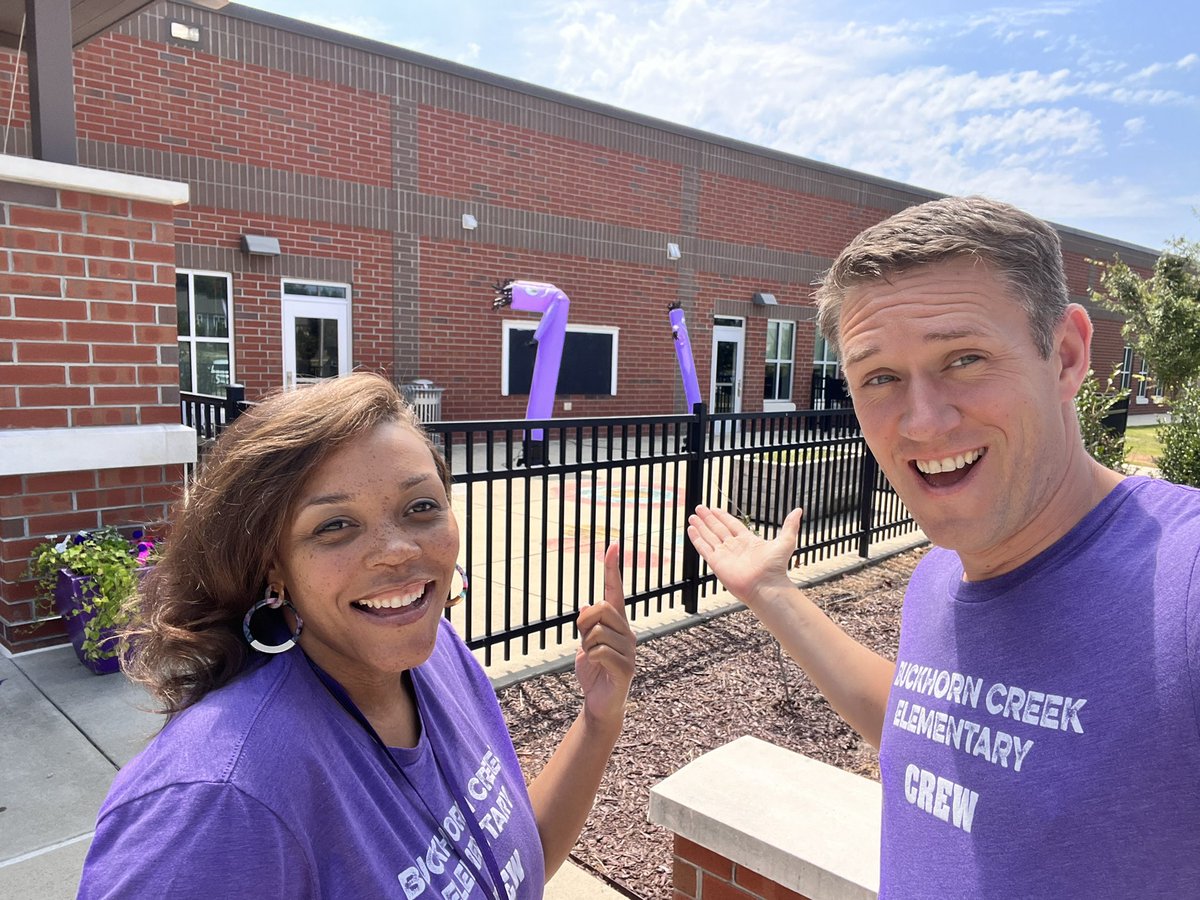 Dr. Daniel Simons (@drdanielsimons) on Twitter photo <a href="/sshaw_4/">Sarita Shaw</a> and I welcomed our first two <a href="/BuckhornCreekES/">Buckhorn Creek ES</a> students to the new school year! #BuccaneerPride #BucsTreasureOthers <a href="/sshaw_4/">Sarita Shaw</a> and I welcomed our first two <a href="/BuckhornCreekES/">Buckhorn Creek ES</a> students to the new school year! #BuccaneerPride #BucsTreasureOthers