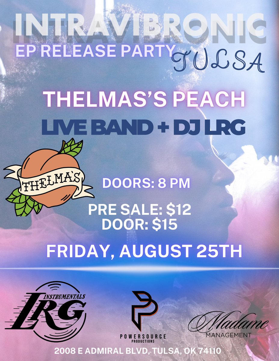 Friday doors at 8pm 
Intravibronic release party! 
Get tickets here: fansub.live/e/branjaeeprel…