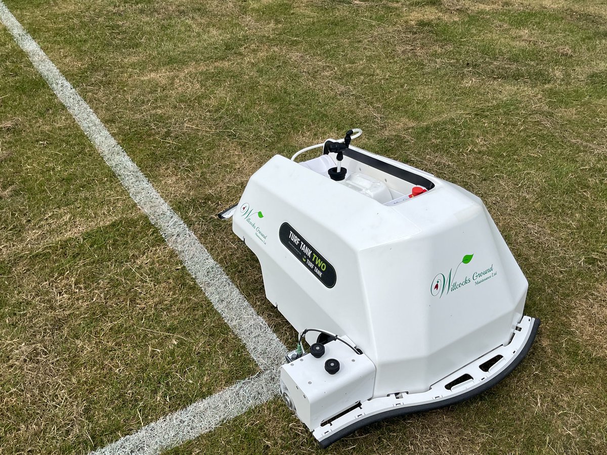 Frank the tank working hard today get the pitches ready for the season. Anyone wanting initial pitch markings done or football or Rugby one off or regular lining drop me a message.