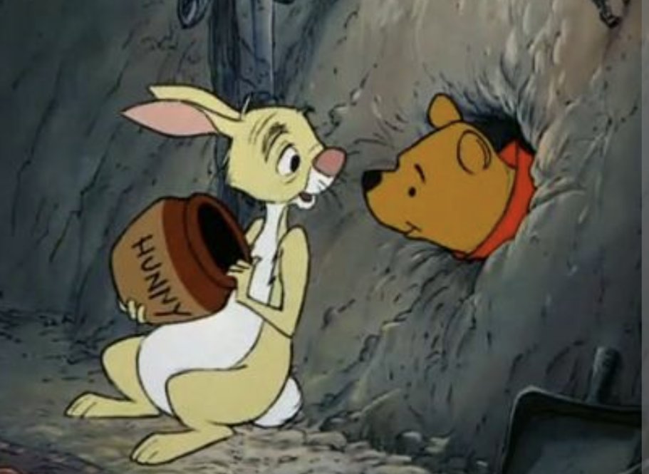 Wtf was going on in Winnie the Pooh? In what world is a bear the same size as a rabbit?
