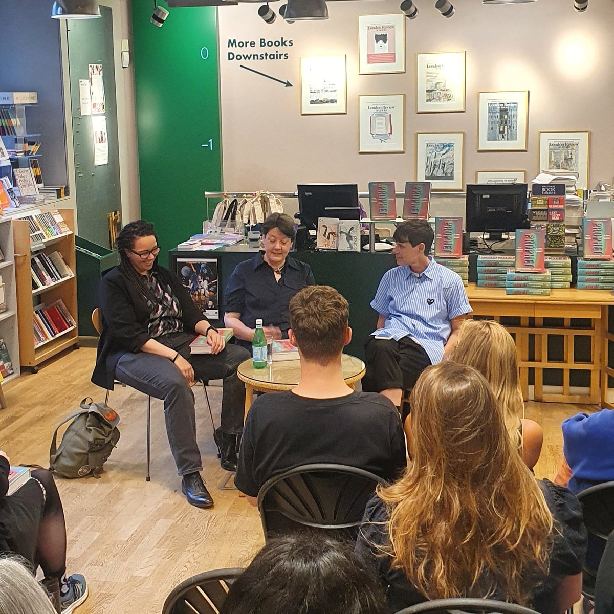 Sin Blaché & Helen Macdonald talking about the lockdown collaboration that became their science fiction debut PROPHET with Isabel Waidner at the shop tonight londonreviewbookshop.co.uk/stock/prophet-…