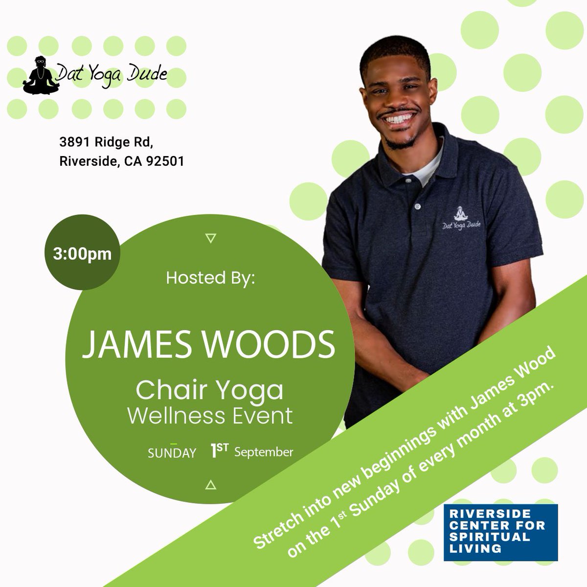 ✨🧘🏾‍♂️ Join me for a rejuvenating session that harmonizes mind and body, all from the comfort of a chair. Let's embark on a journey of relaxation and wellness together. Save the date and make self-care a priority! 🌼🪑 
.
#yogaclass #yogaevent #chairyoga