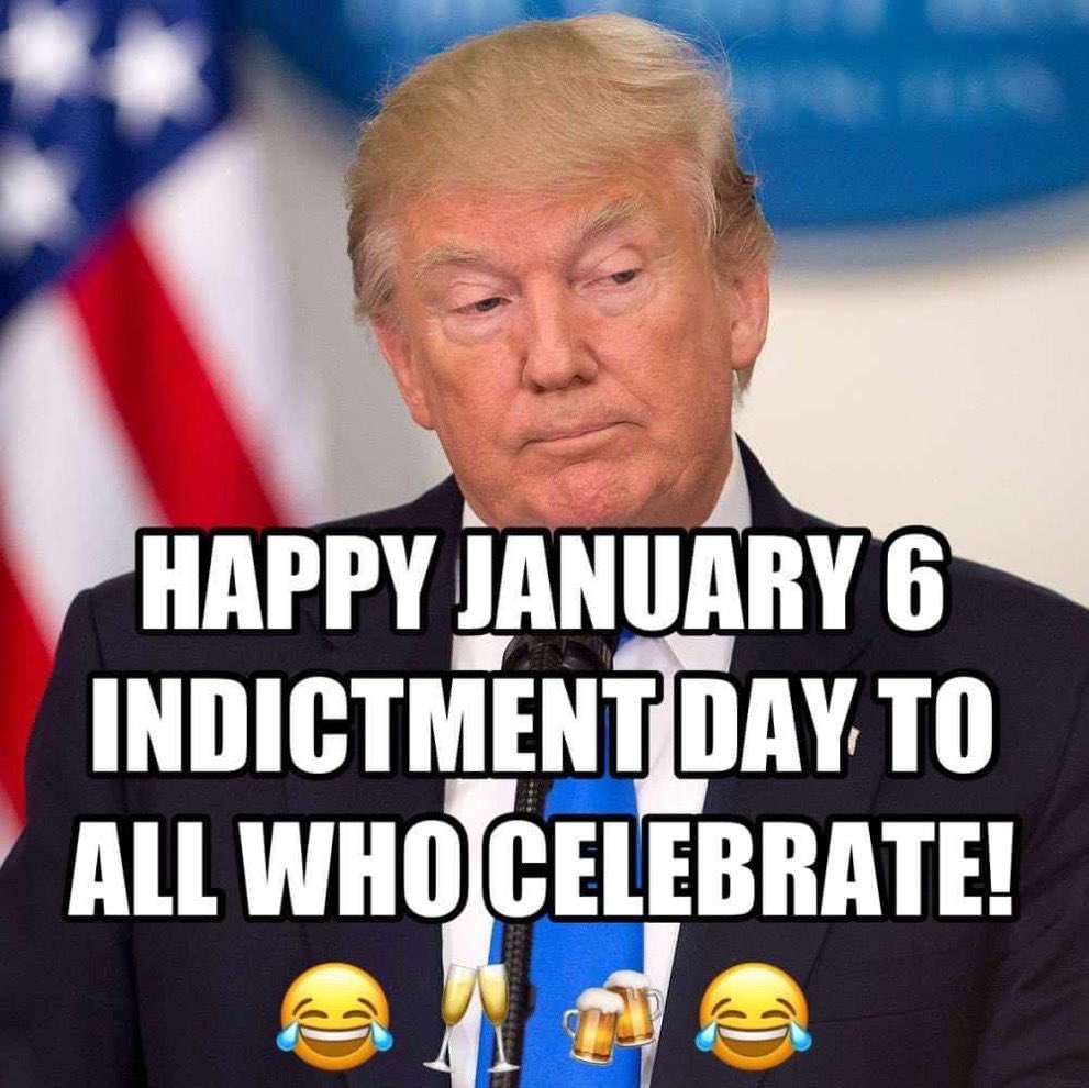 Happy tRump #MugshotDay for all who celebrate. 

#TrumpMugshotDay #January6th #August24th #IndictmentDay #IndictedAgain #Indictment4  😂🥂🍺😂