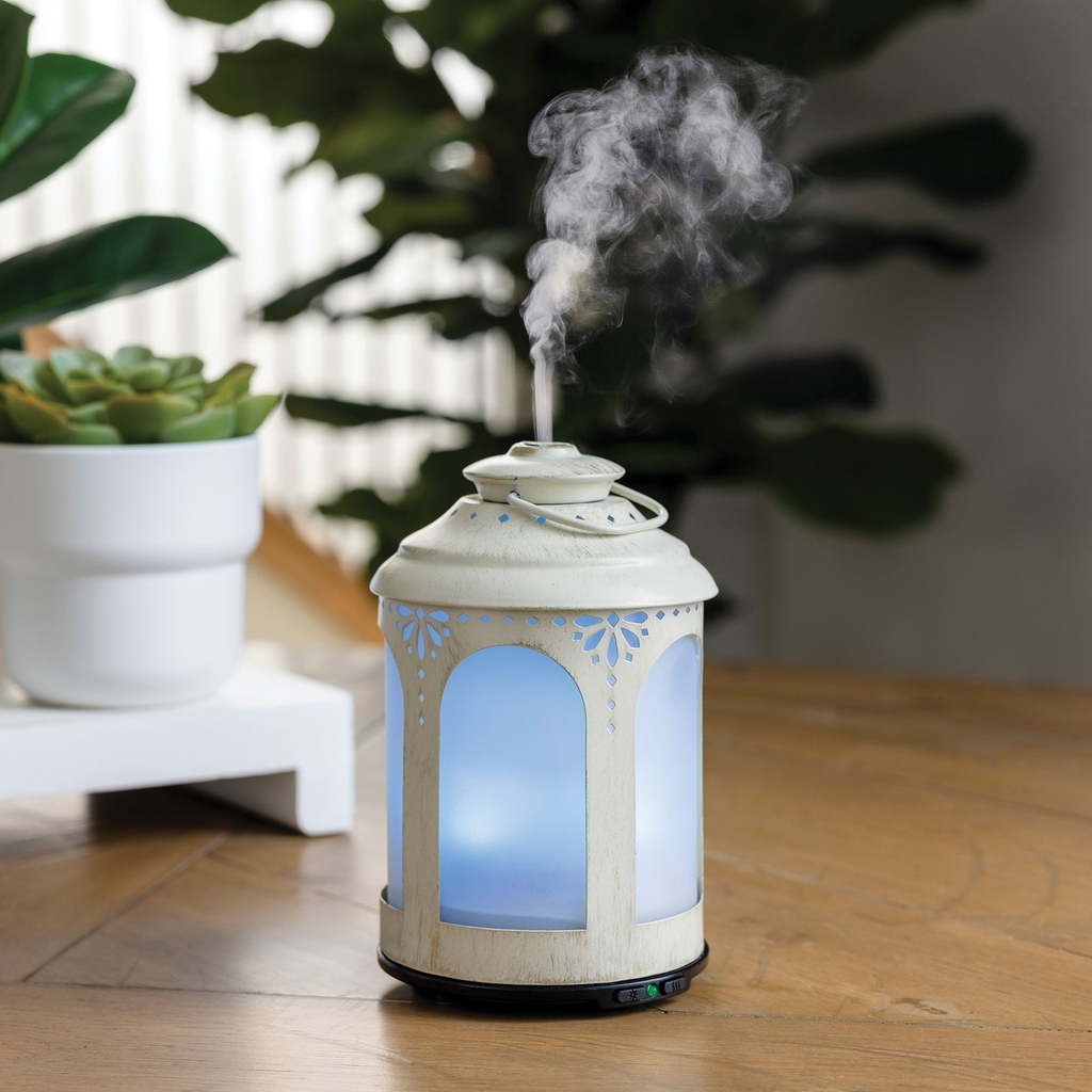 💐The NEW Chelsea Lantern Ultrasonic Diffuser is a timeless design with a warm glow. The white metal frame and frosted glass allow the light to shine through while highlighting the metal detail and shaping. 
airome.candlewarmers.com/products/chels….

#airome #diffuser #ultrasonicdiffuser