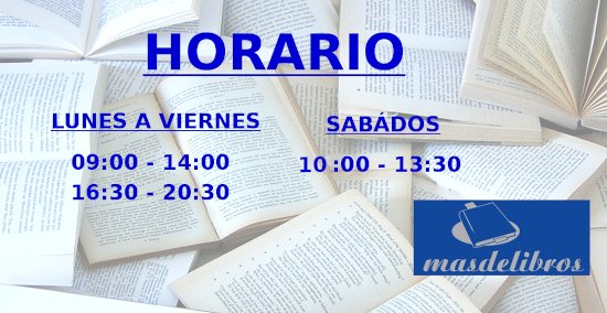 Las vacaciones ya quedaron atrás. Y con ellas también el horario de verano.
Esta semana ya nos encontraréis en nuestro horario habitual 🙂📚